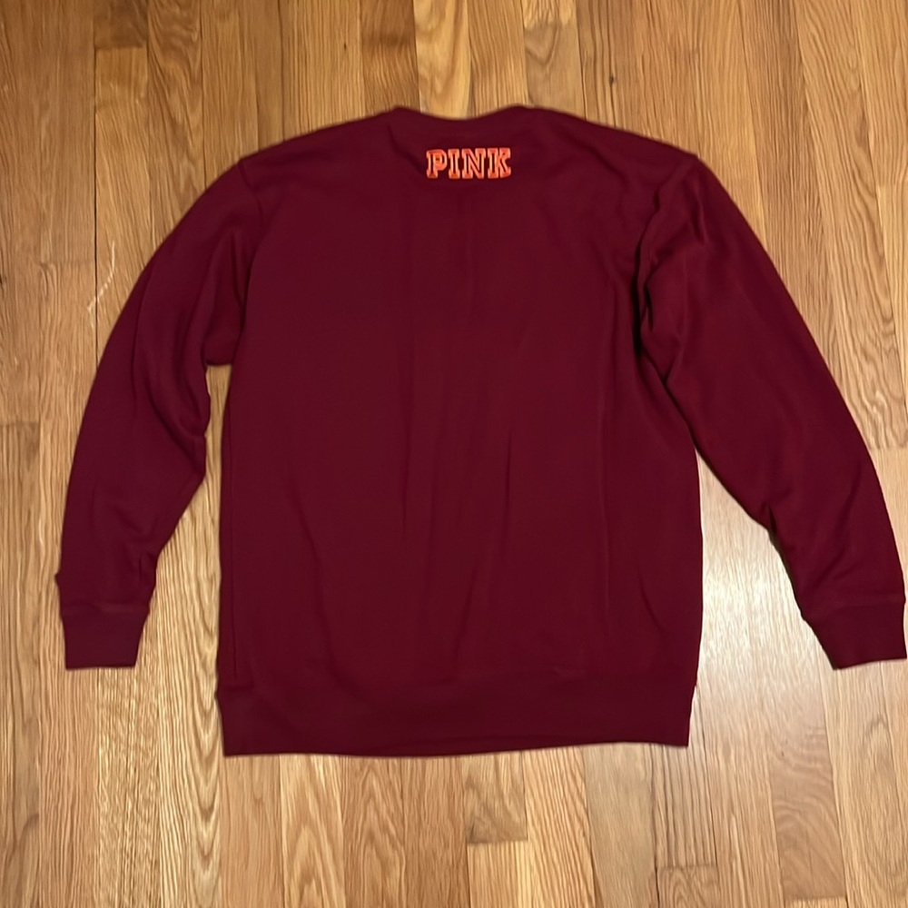 VS Virginia tech hokies Football Corset Lace Up Sweatshirt Red Limited SMALL - Picture 7 of 10